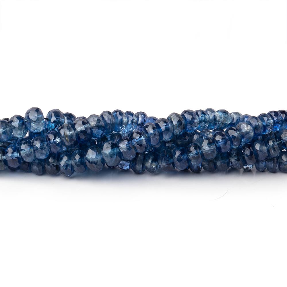 3-6mm Kyanite Faceted Rondelle Beads 16 inch 187 pieces AA