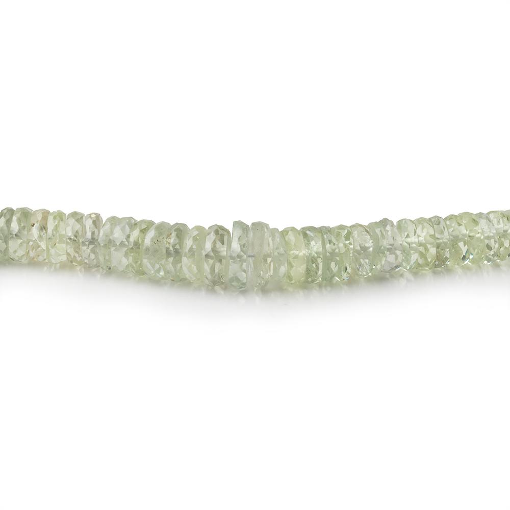 3-6mm Lime Green Sapphire Faceted Heishi Beads 17 inch 338 pieces AAA