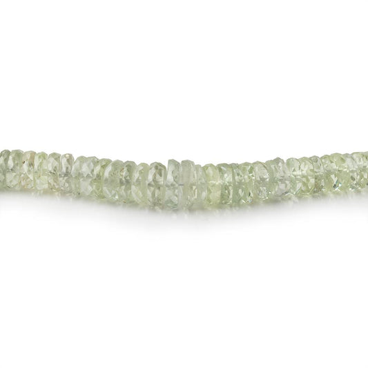 3-6mm Lime Green Sapphire Faceted Heishi Beads 17 inch 338 pieces AAA