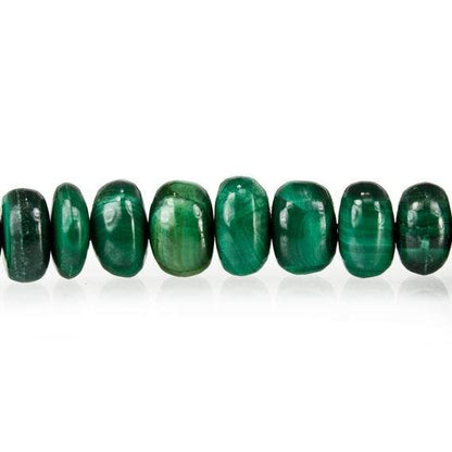 3 - 6mm Malachite Plain Rondelle Beads 12.5 inch 105 pieces