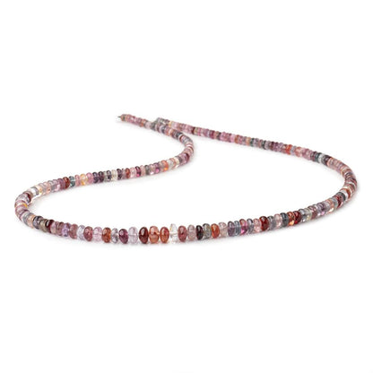 3-6mm Multi Color Spinel Plain Rondelle Beads 18 inch 193 pieces