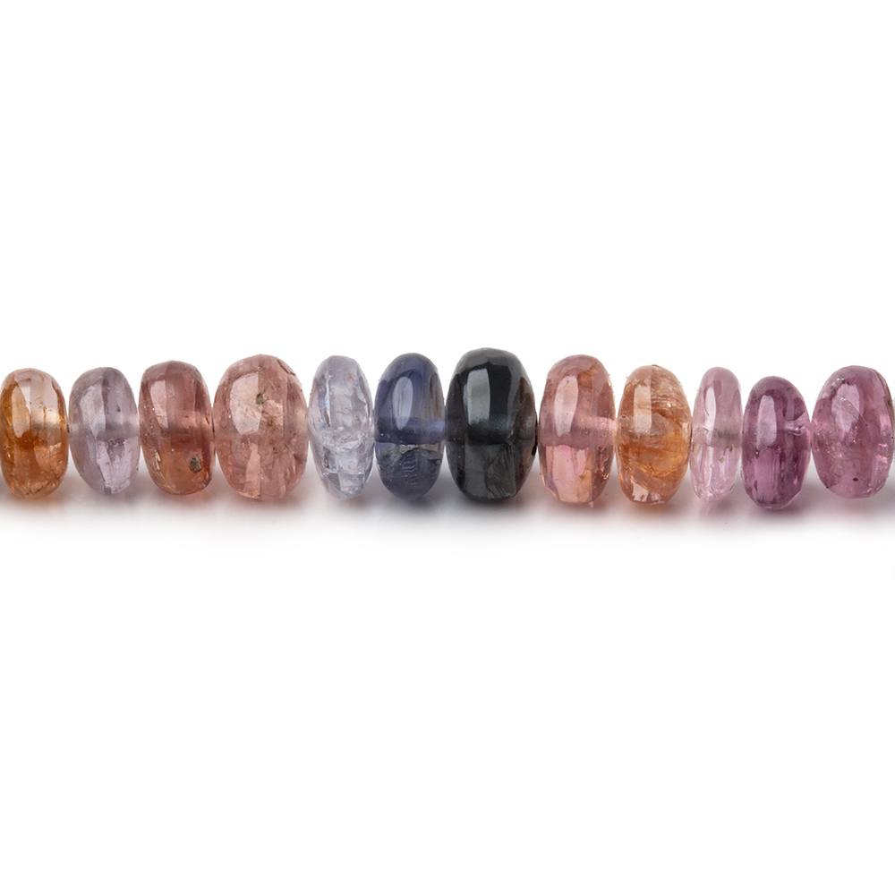3-6mm Multi Color Spinel Plain Rondelle Beads 18 inch 193 pieces
