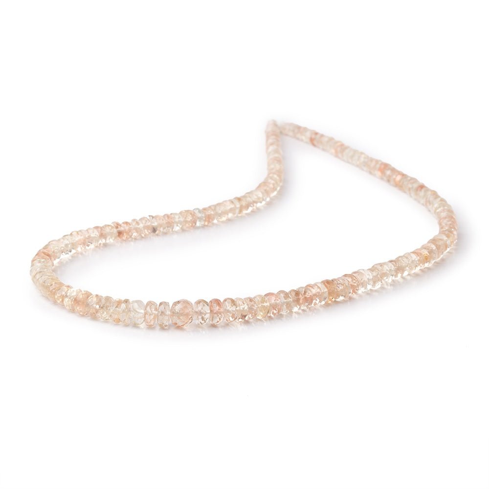 3-6mm Oregon Sunstone Faceted Rondelle Beads 16 inch 163 pieces AAA