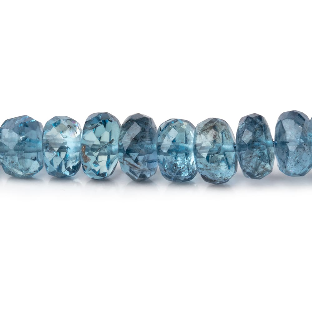 3-6mm Santa Maria Aquamarine Faceted Rondelles 16 inch 148 Beads AA