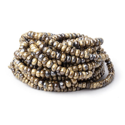 3-6mm Schalenblende Plain Rondelle Beads 18 inch 139 pieces