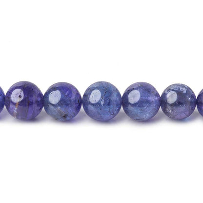 3-6mm Tanzanite plain round beads 15 inch 83 beads AA
