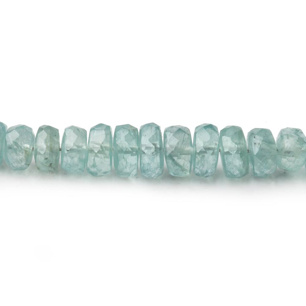 3-6mm Teal Green Kyanite Faceted Rondelle Beads 16 inch 151 pieces