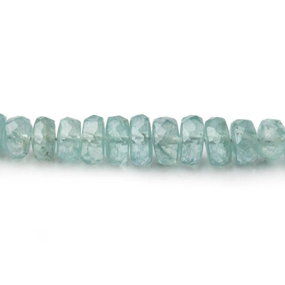 3-6mm Teal Green Kyanite Faceted Rondelle Beads 16 inch 151 pieces