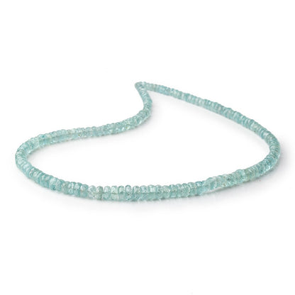 3-6mm Teal Green Kyanite Faceted Rondelle Beads 16 inch 151 pieces