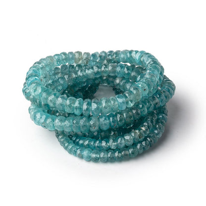 3-6mm Teal Kyanite Faceted Rondelle Beads 16 inch 142 pieces