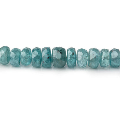 3-6mm Teal Kyanite Faceted Rondelle Beads 16 inch 142 pieces