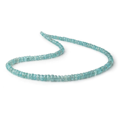 3-6mm Teal Kyanite Faceted Rondelles 16 inch 142 Beads