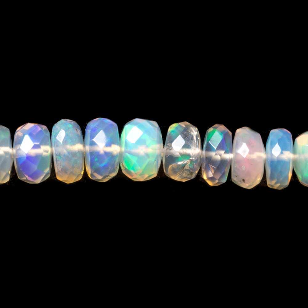 3 - 7mm Golden Ethiopian Opal Faceted Rondelle Beads 162 pieces AA Grade