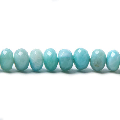 3-7mm Larimar faceted rondelle beads 18 inch 147 pieces
