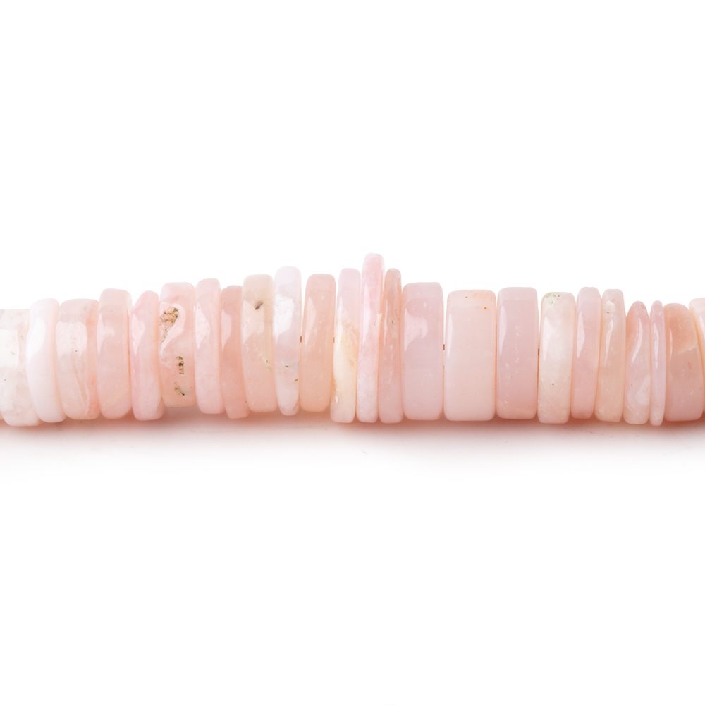 3-7mm Pink Peruvian Opal Plain Heishi Beads 17.75 inch 260 pieces