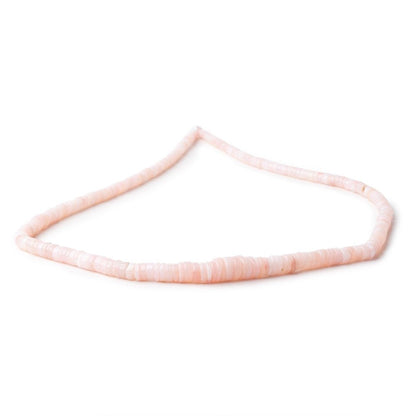 3-7mm Pink Peruvian Opal Plain Heishi Beads 17.75 inch 260 pieces