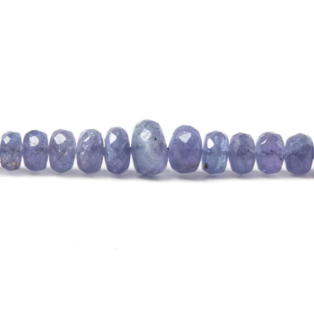 3-7mm Tanzanite Beads Faceted Rondelle, A Grade 17 inch 159 pieces