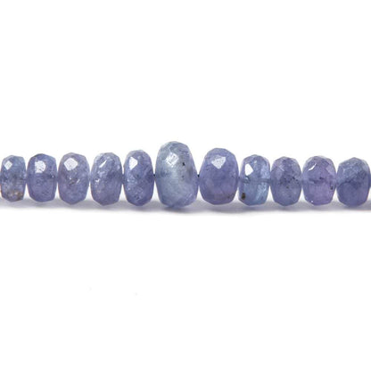 3-7mm Tanzanite Beads Faceted Rondelle, A Grade 17 inch 159 pieces