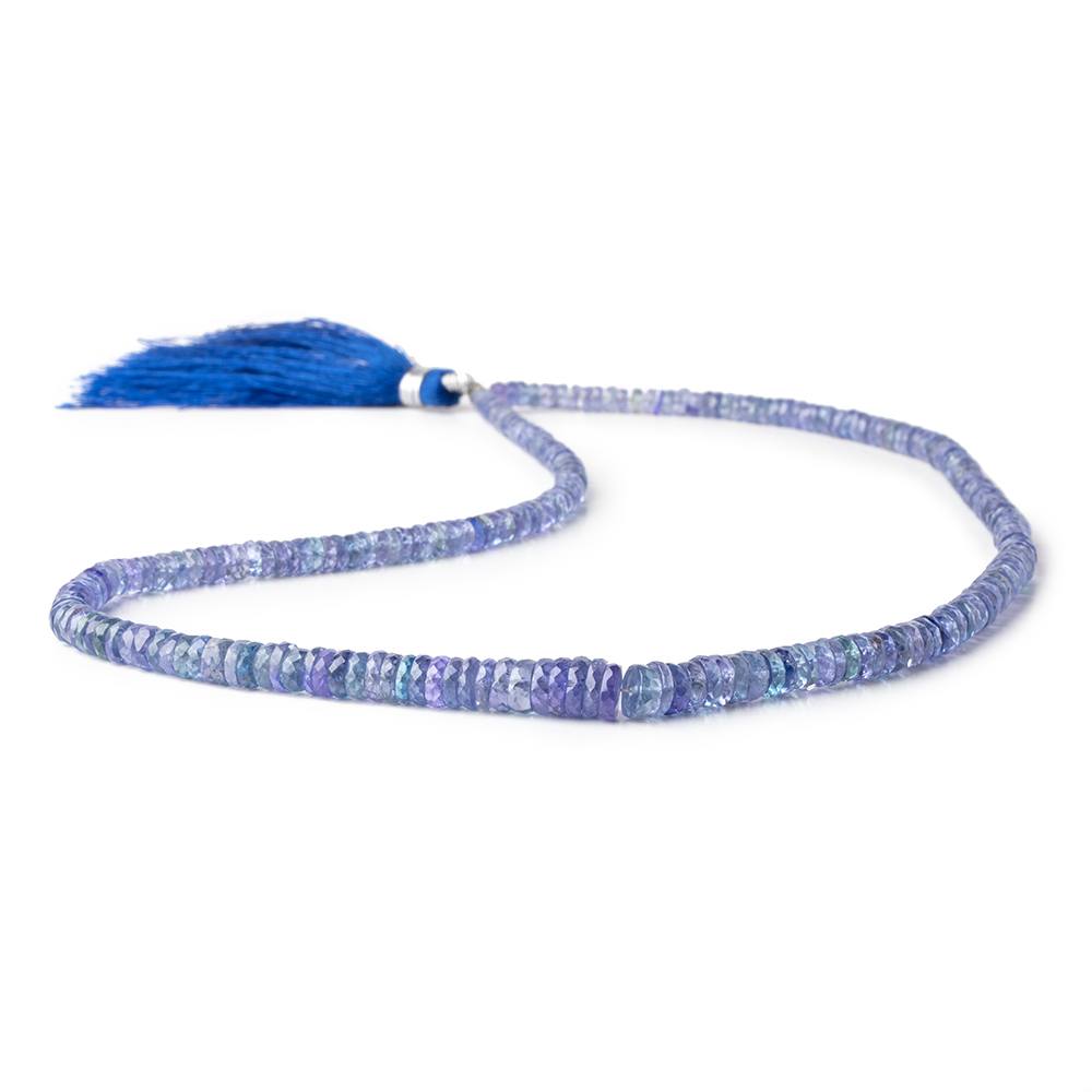 3-7mm Tanzanite Faceted Heshi Beads 16 inch 256 pieces AA