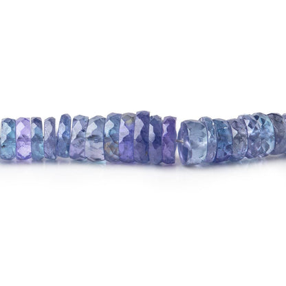 3-7mm Tanzanite Faceted Heshi Beads 16 inch 256 pieces AA