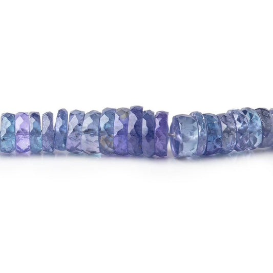 3-7mm Tanzanite Faceted Heshi Beads 16 inch 256 pieces AA
