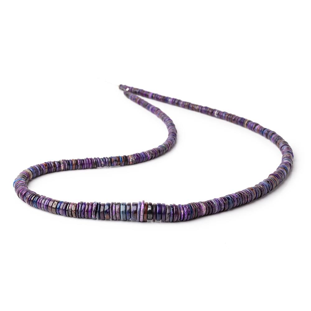 3-8.5mm Sugilite Plain Heishi Beads 18 inch 400 pieces AAA