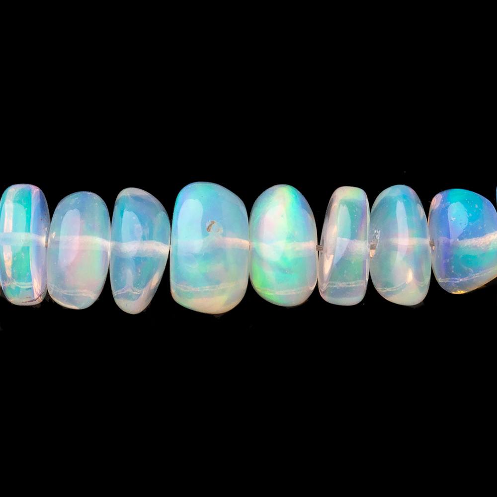 3-8mm Ethiopian Opal Plain Rondelle Beads 16 inch 166 pieces AA