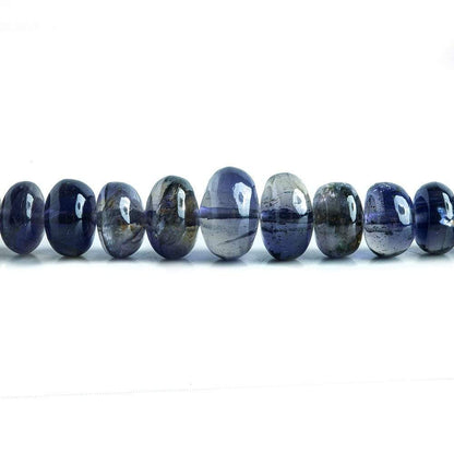 3-8mm Iolite Plain Rondelle Beads 16 inch 150 pieces
