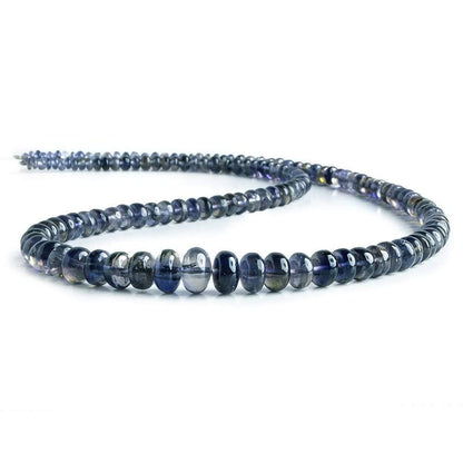 3-8mm Iolite Plain Rondelle Beads 16 inch 150 pieces