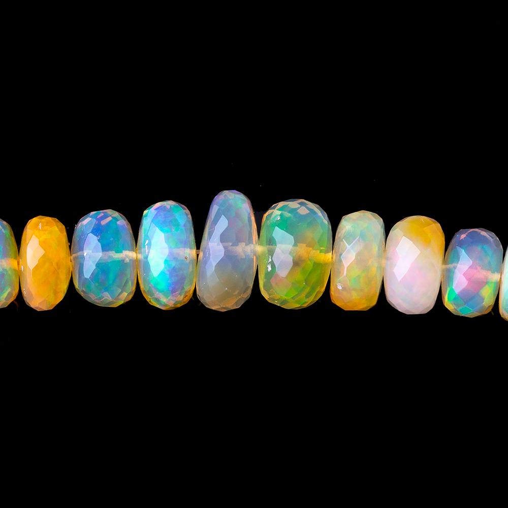 3-9mm Golden Ethiopian Opal Faceted Rondelles 16 inch 122 beads AAA