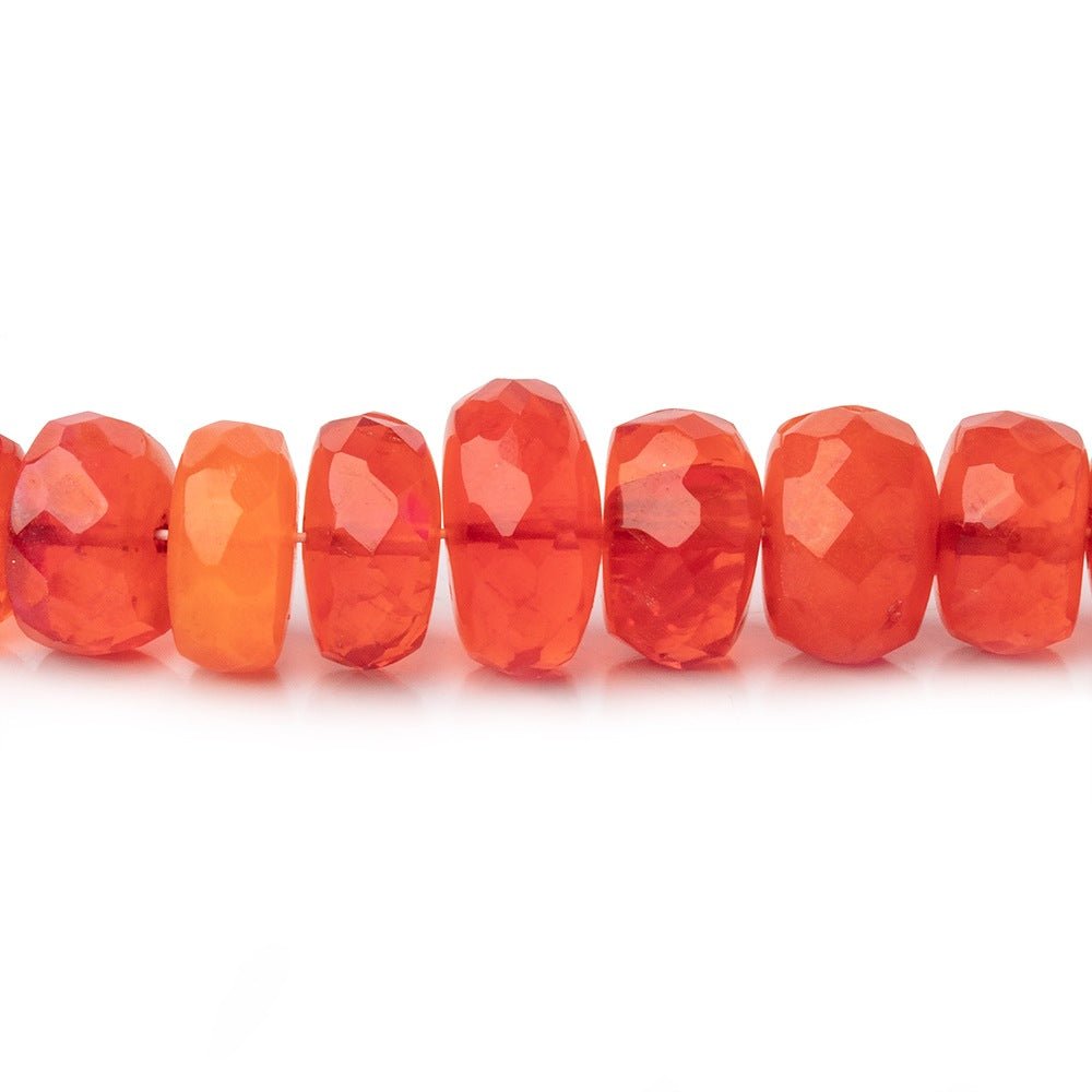 3-9mm Tangerine Ethiopian Opal Faceted Rondelle Beads 16 inch 133 pieces AA