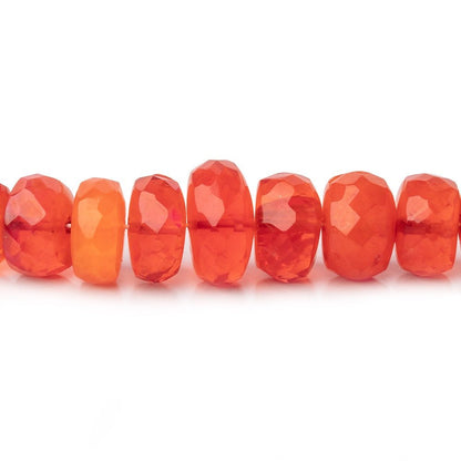 3-9mm Tangerine Ethiopian Opal Faceted Rondelle Beads 16 inch 133 pieces AA