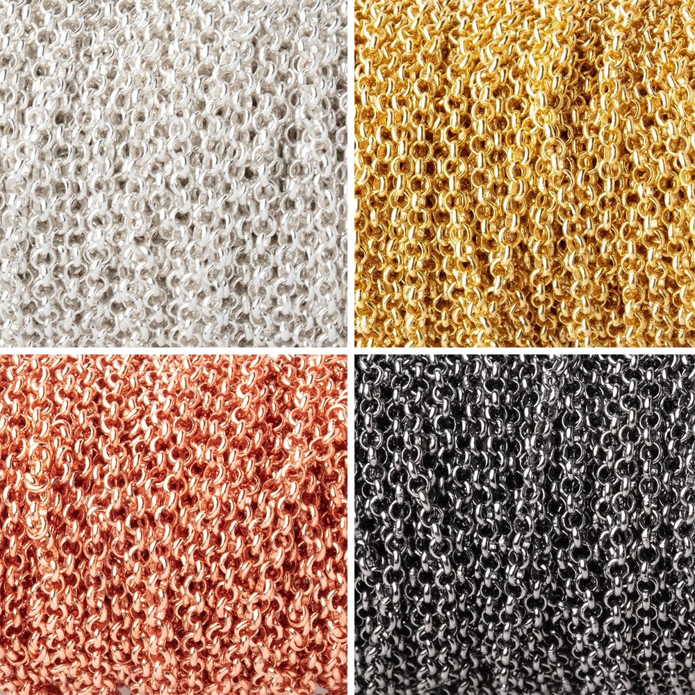 3 Feet - 2.5mm Rolo Link Chain