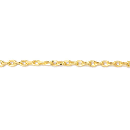 3 Feet - 2mm Divot Oval Link Chain