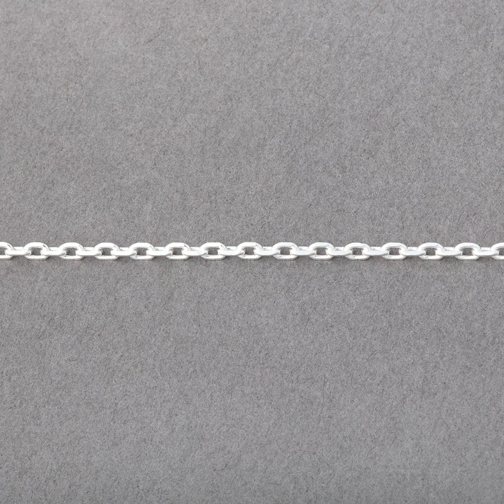 3 Feet - 2mm Divot Oval Link Chain