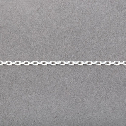 3 Feet - 2mm Divot Oval Link Chain