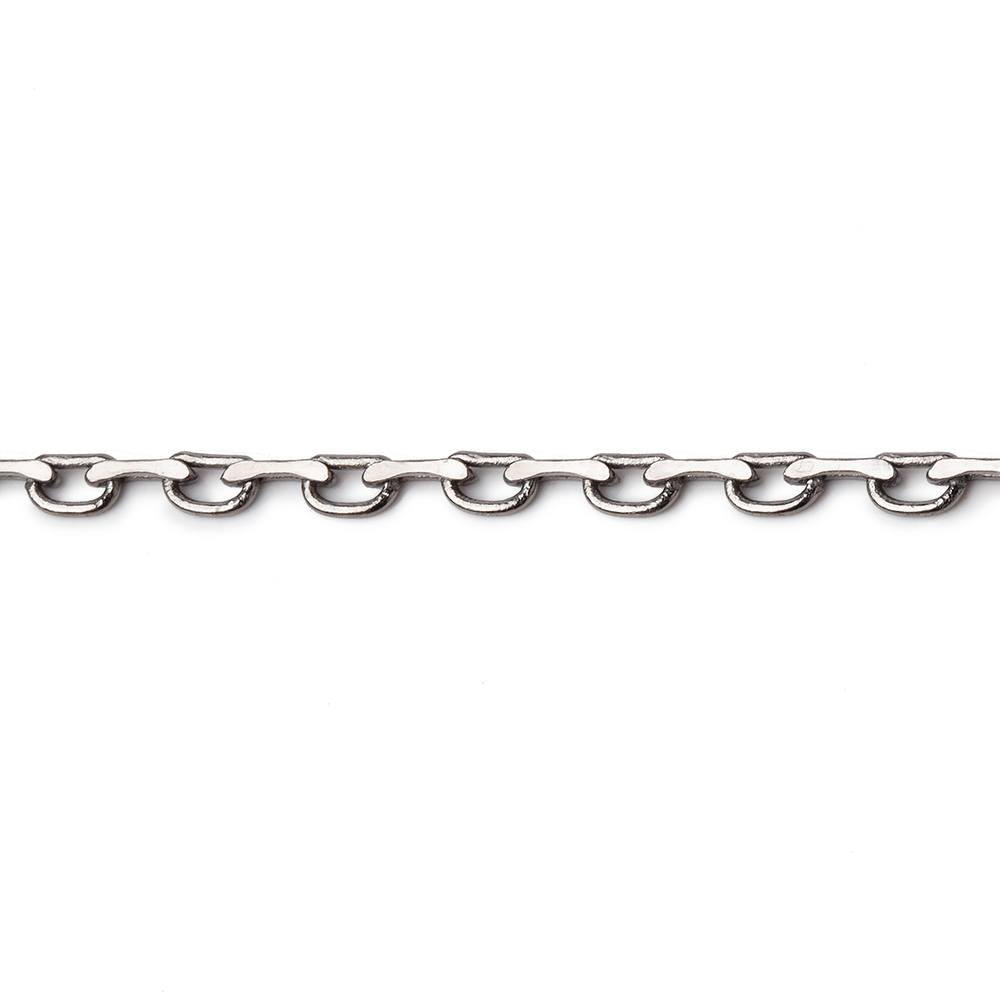 3 Feet - 2mm Open & Closed Oval Link Chain