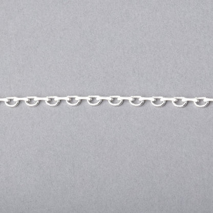 3 Feet - 2mm Open & Closed Oval Link Chain
