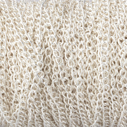 3 Feet - 2mm Silver plated Curb Link Chain