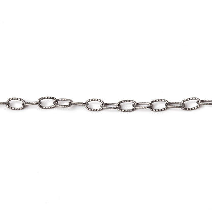 3 Feet - 2x4mm Elongated Corrugated Oval Link Chain