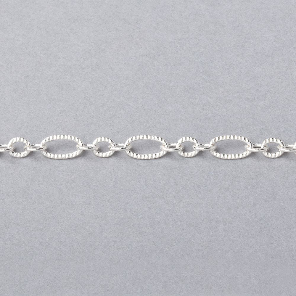 3 Feet - 3.5mm Multiple Corrugated Oval Link Chain