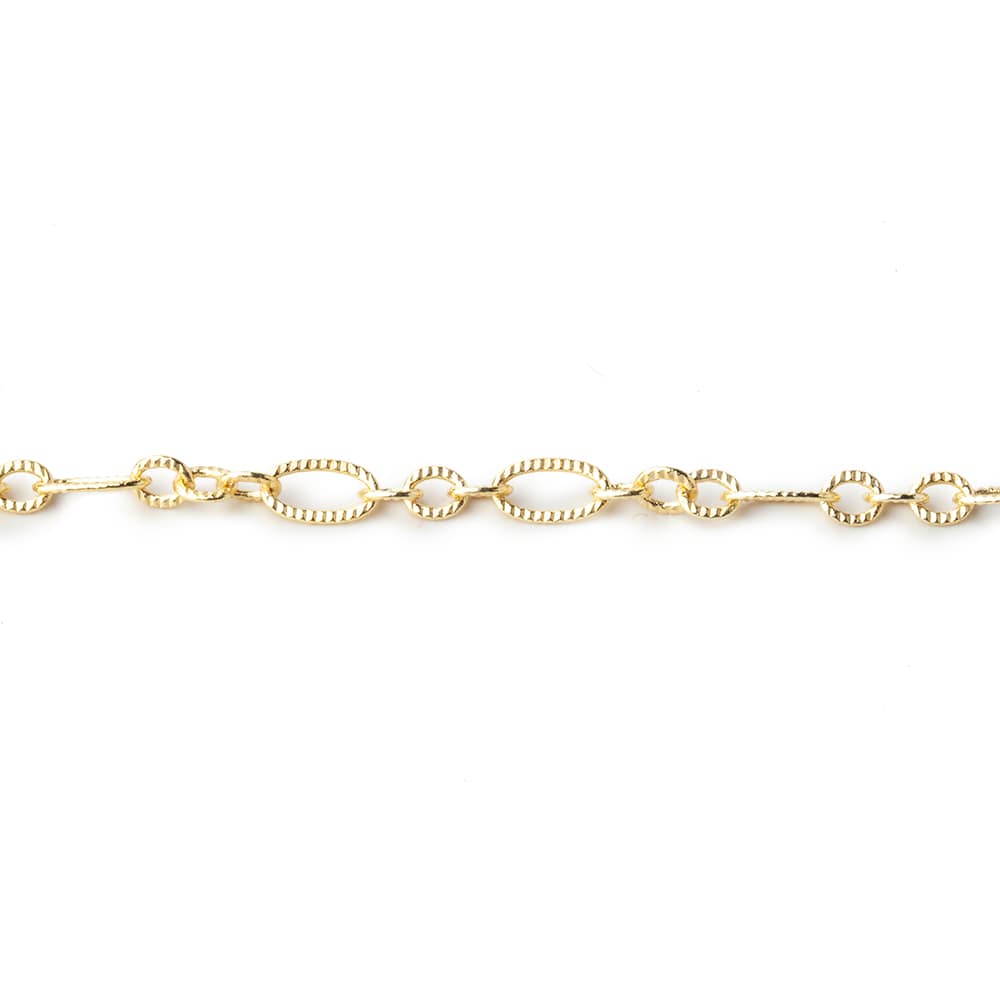 3 Feet - 3.5mm Multiple Corrugated Oval Link Chain