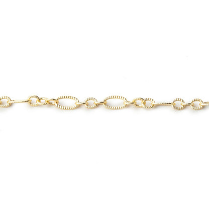 3 Feet - 3.5mm Multiple Corrugated Oval Link Chain