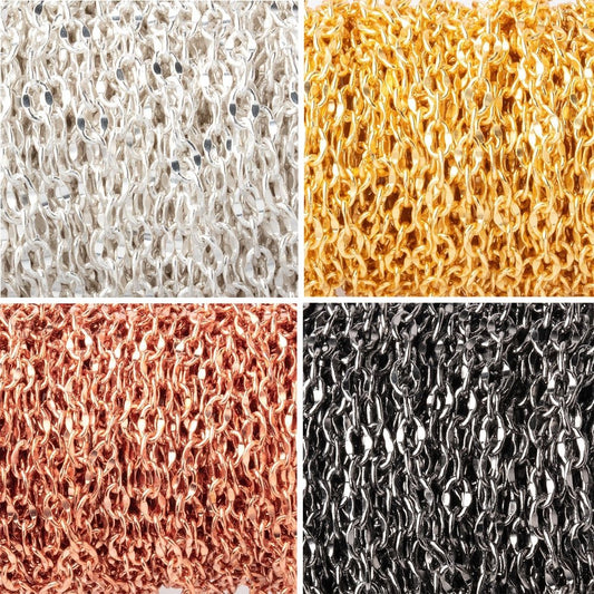 3 Feet - 3mm Divot Oval Link Chain