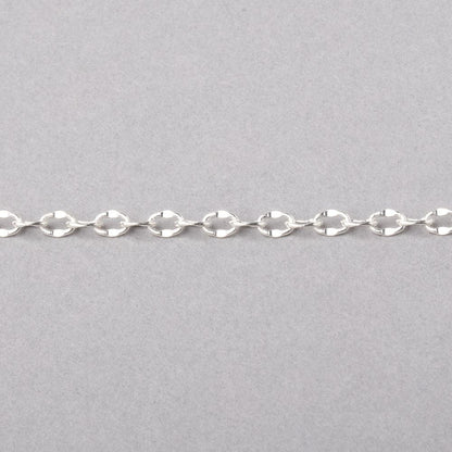 3 Feet - 3mm Divot Oval Link Chain