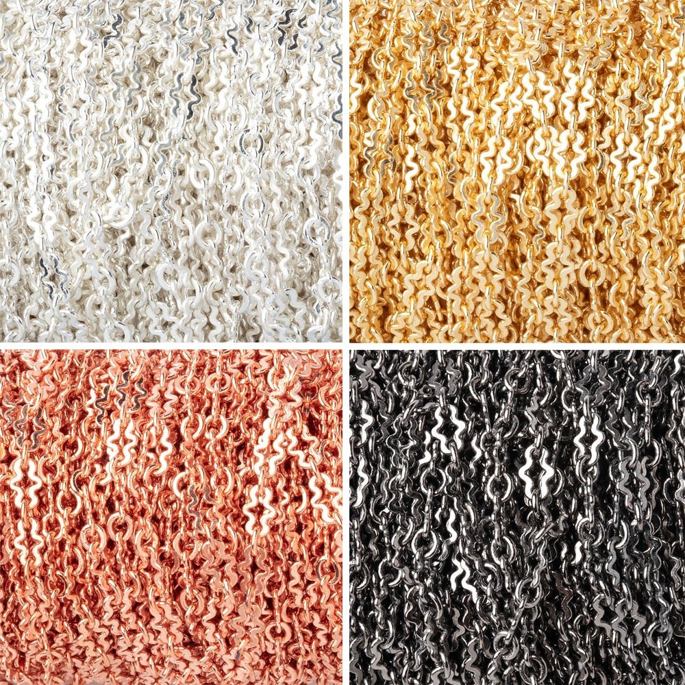 3 Feet - 3mm Fancy Cross Link Chain