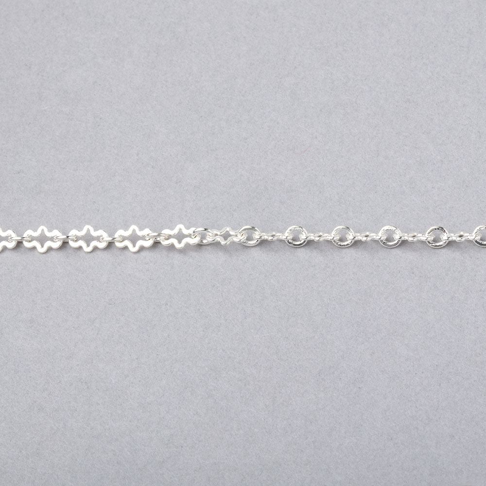 3 Feet - 3mm Fancy Cross Link Chain