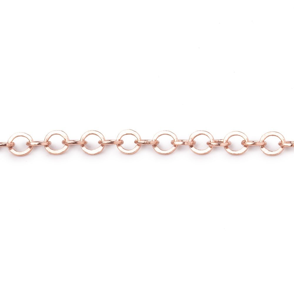 3 Feet - 3mm Flat Round Link Chain