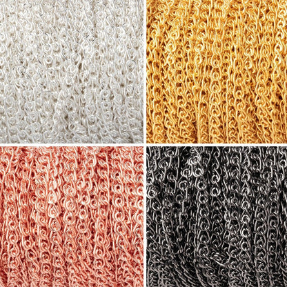 3 Feet - 3mm Loop Link Chain