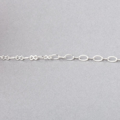3 Feet - 3mm Oval & Bowtie Link Chain